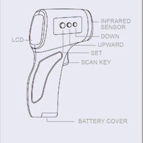infrared forehead thermometer AT001 2